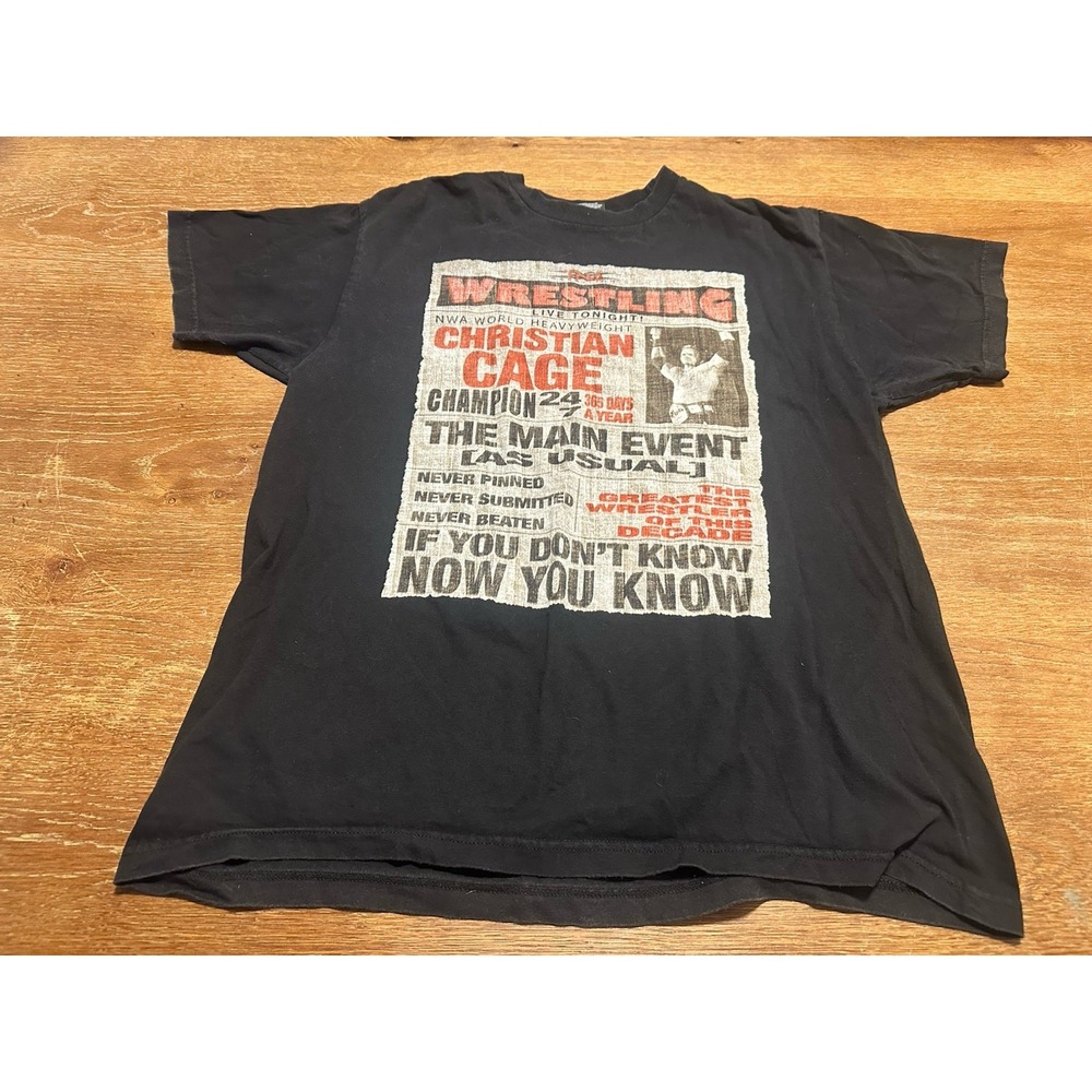 Christian Cage TNA Wrestling Instant Classic T-Shirt Size XL